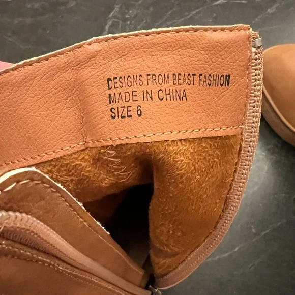 Faux Leather Chunky Heel Bootie - Picture 7 of 7